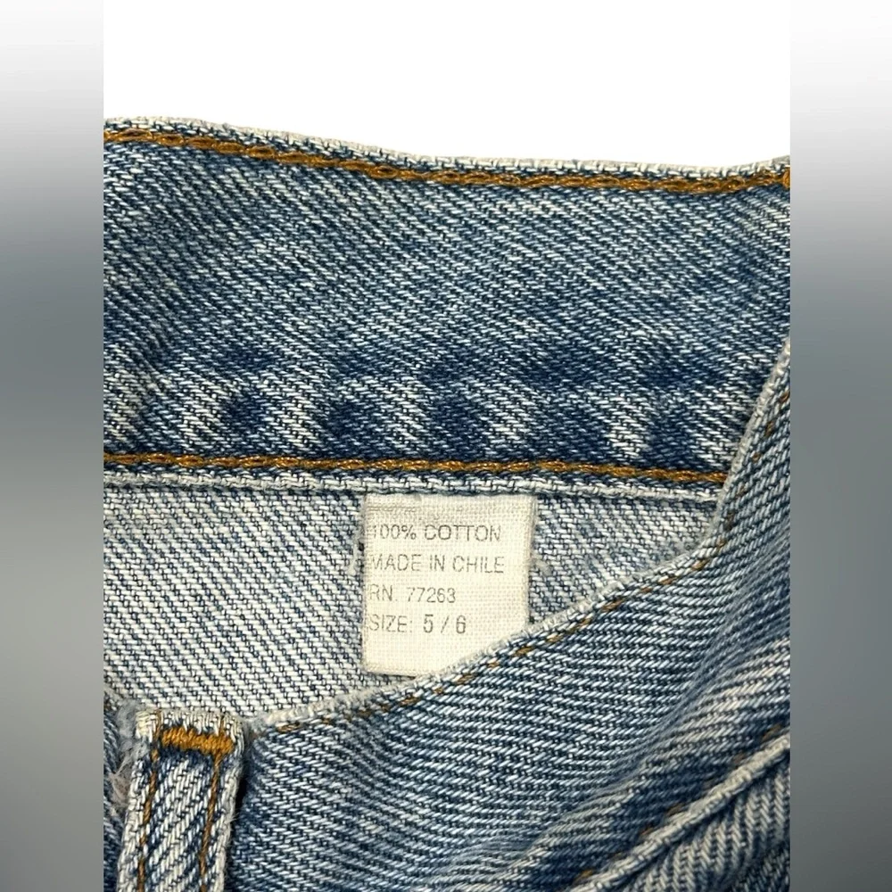 Vintage 90s Looney Tunes Tweety Bird Embroidered Mom Jeans Whooz Blooz 5/6 Y2K - Picture 12 of 12
